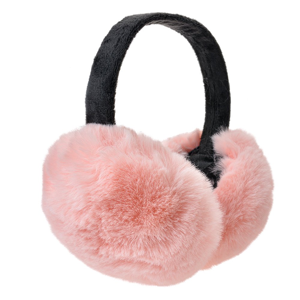 Oorwarmers roze polyester one size