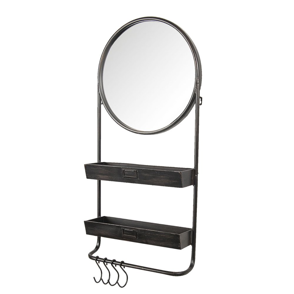 Mirror 38x89 cm Black Iron Large Mirror