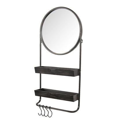 Mirror 38x89 cm Black Iron Large Mirror
