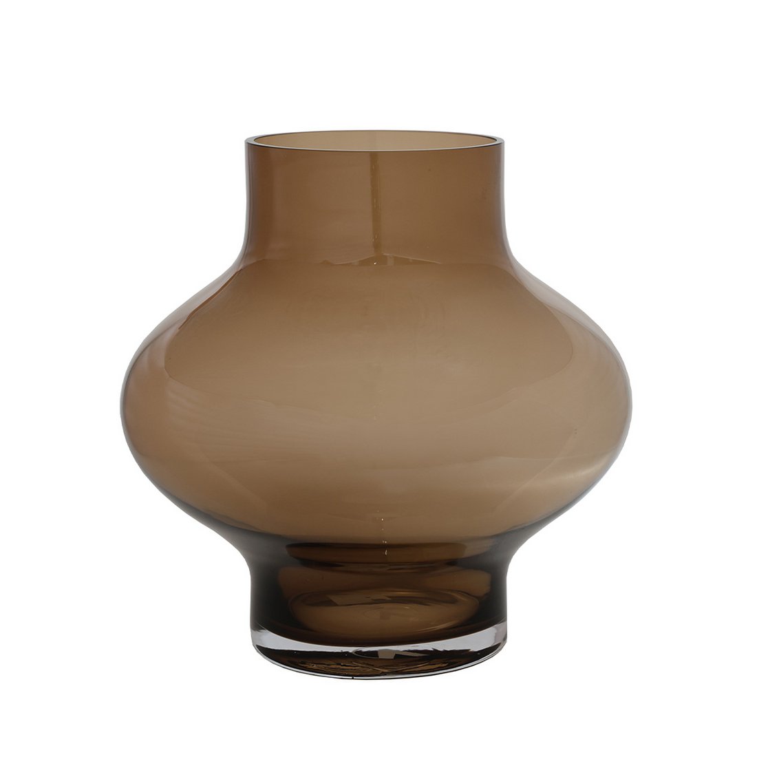 Vaas Ruvuma taupe glas Ø28 cm