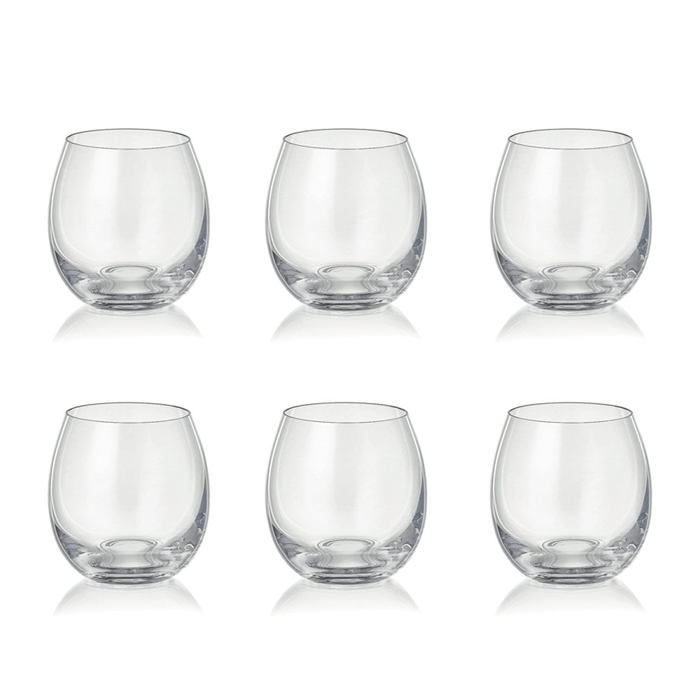 Waterglazen 380 ml set van 6 transparant