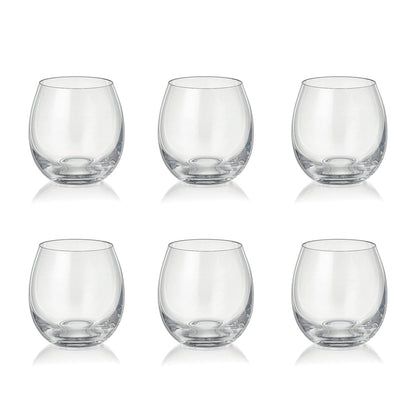 Waterglazen 380 ml set van 6 transparant