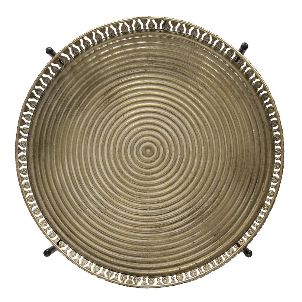 Bijzettafel Ø 49x52 cm Koperkleurig IJzer