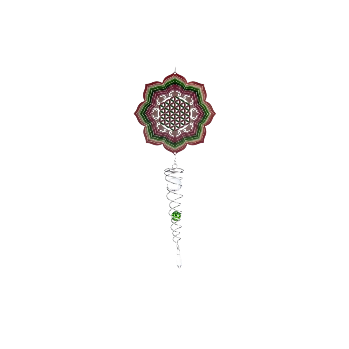 Windspinner 60 cm roestvrij staal Flower of Life