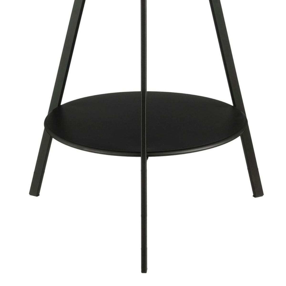 Bijzettafel metaal 46x58 cm zwart