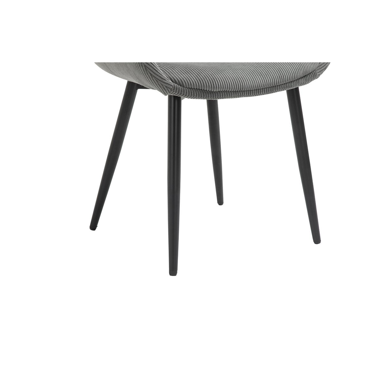 Fauteuil set 2 stuks grijs corduroy 64x86x59 cm