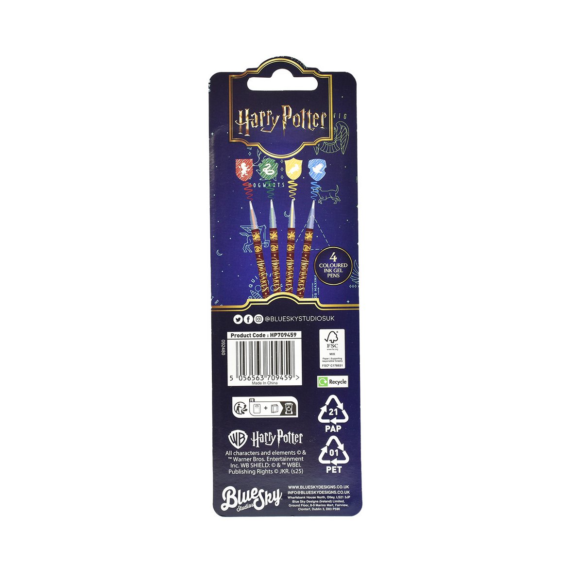 Harry Potter-gelstift 4er set