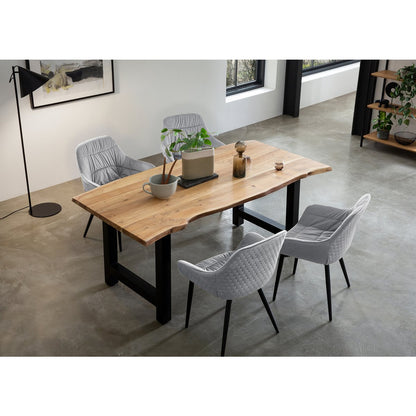 Eetgroep 5 stuks massief acaciahout 180x90 cm