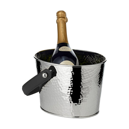 Champagnekoeler 23x18x16 cm roestvrij staal zilver