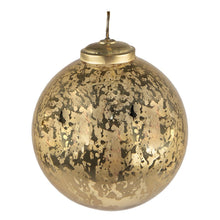 Christmas Bauble Ø 9 cm Gold-coloured Glass Christmas Decoration