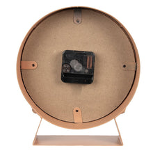 Tafelklok 24 cm bruin MDF