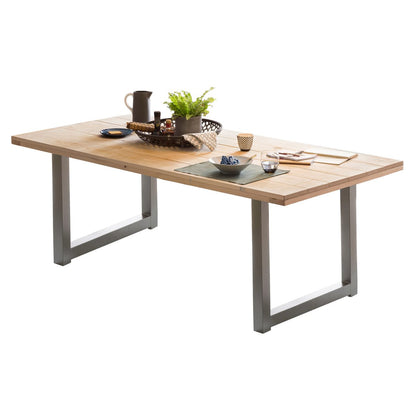 Eettafel 240x100 cm mangohout metaal