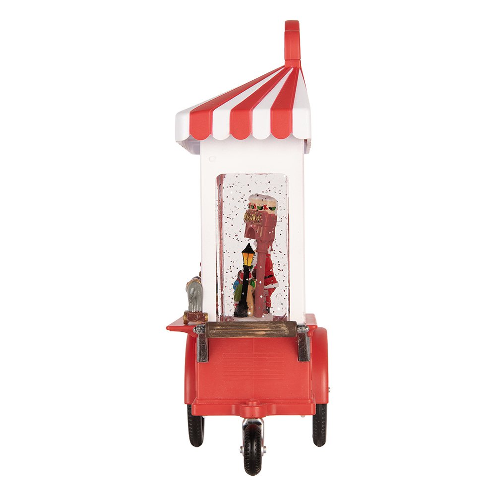 Muziekdoos ijskar 16x9x27 cm rood kunststof