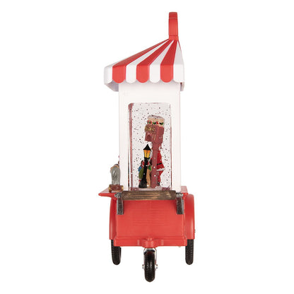 Muziekdoos ijskar 16x9x27 cm rood kunststof