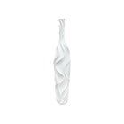 Matte White Polyresin Vase 18x18x89 cm for Interior
