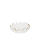 Glasbeker 13.5x13.5x3.8 cm goud transparant