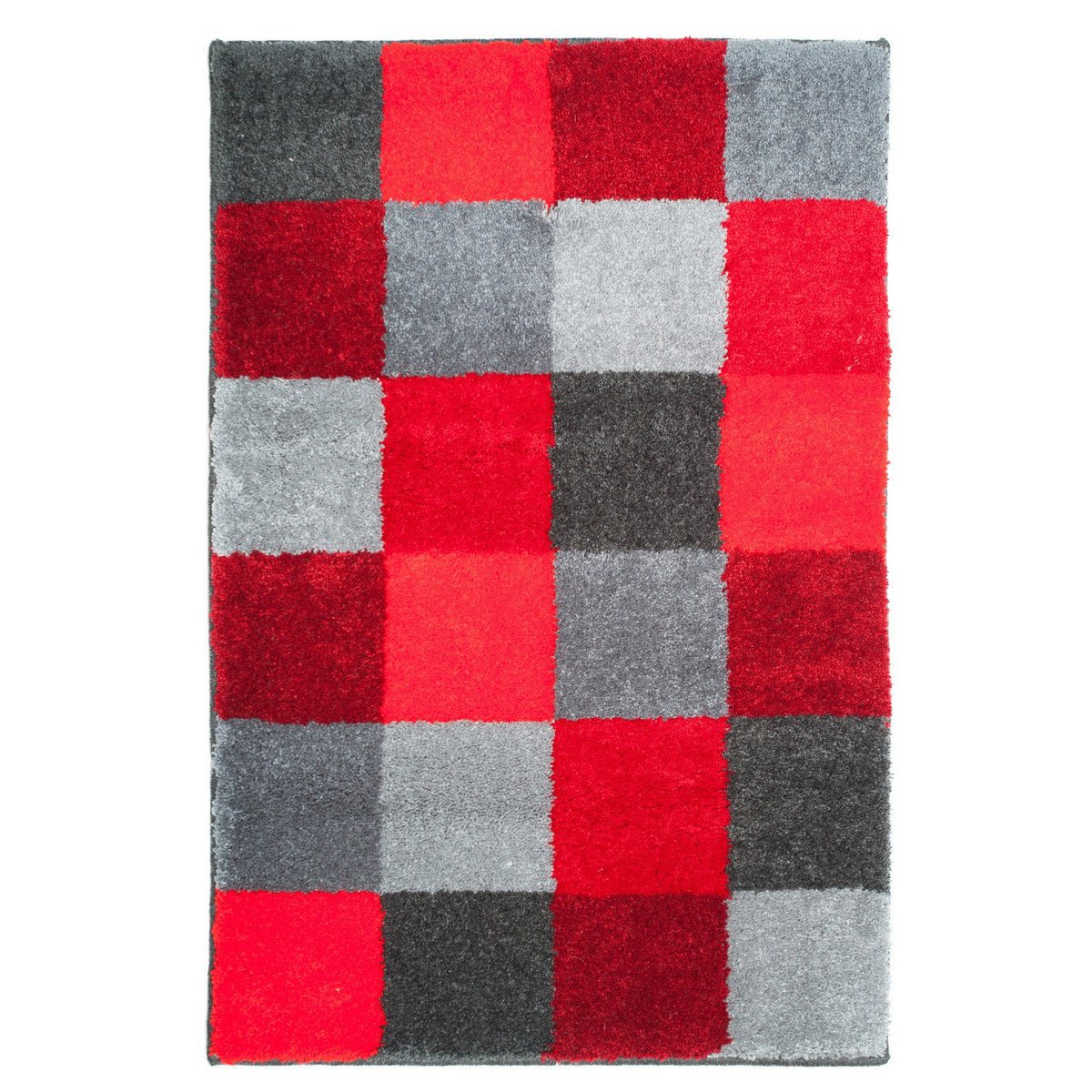 Badmat 60x90 cm rood acryl
