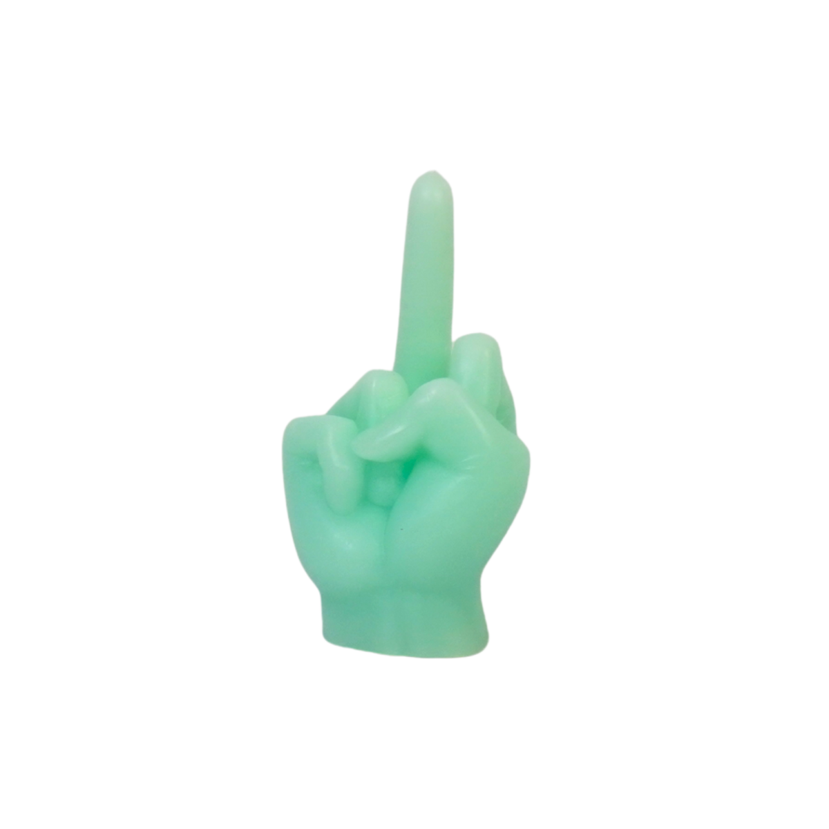 Candle - Middle Finger - Wax - Mint - 310Gram - 10x9x17cm
