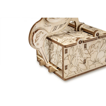 Houten vogelvoederhuisje 8x12,5x14 cm