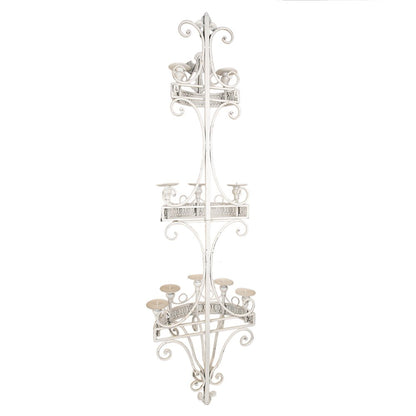 Kandelaar 44x19x143 cm metaal beige