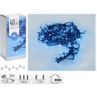 Led snoer 3 meter 40 leds blauw