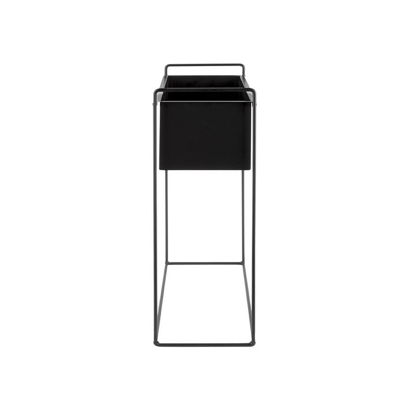 Plantenpotset Essence Straight zwart 3 stuks