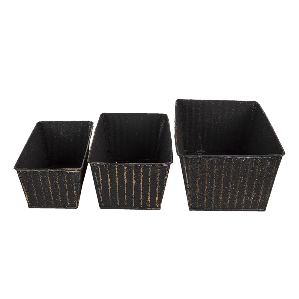 Plant holder Black Zinc Plant pot