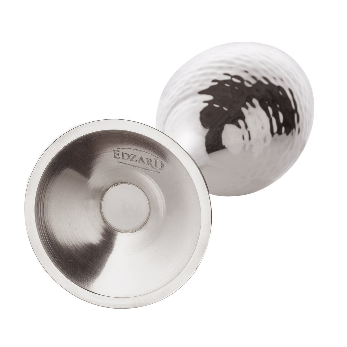 Champagne fluiten set van 2 verzilverd gehamerd 23 cm 200 ml