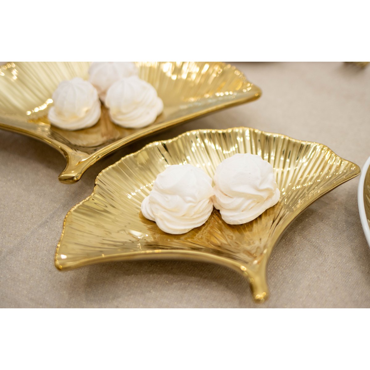 Gouden keramiek bekers set van 2