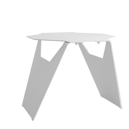 Bijzettafel 60x60x45 cm wit MDF