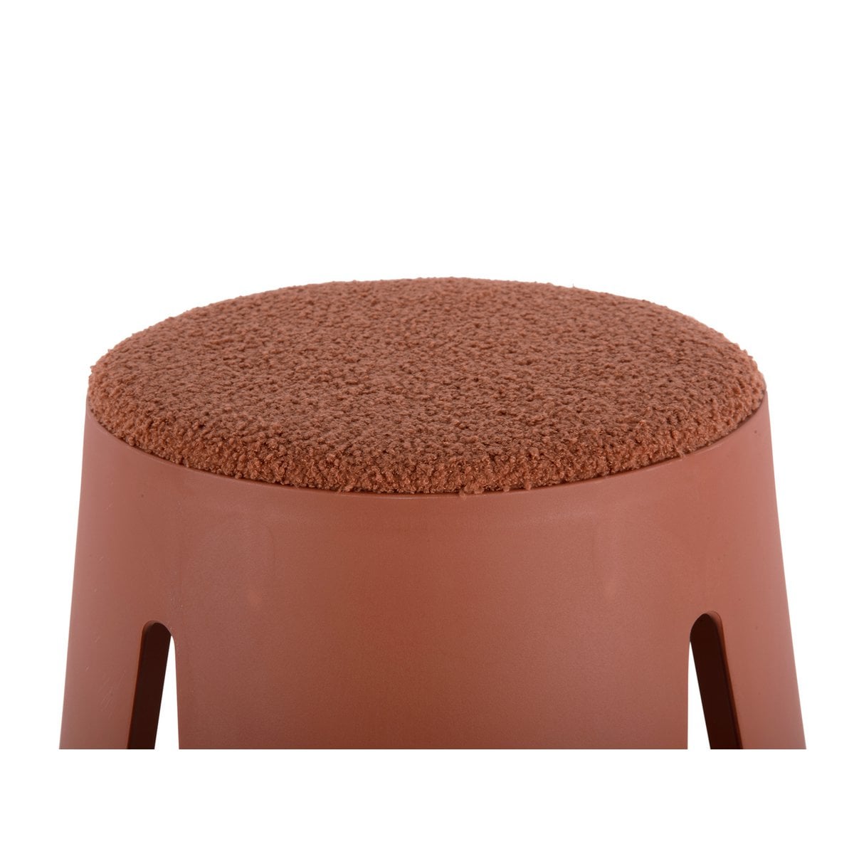 Kruk 44x46 cm plastic gebrand oranje
