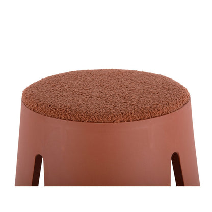 Kruk 44x46 cm plastic gebrand oranje