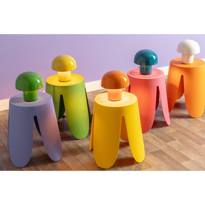 Tafellamp paddenstoel 20x20x20 cm wit