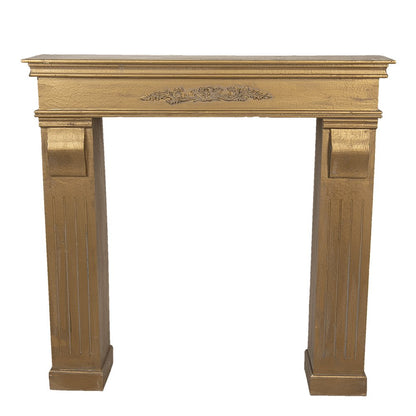 Schouw 100x22x99 cm goudkleurig hout
