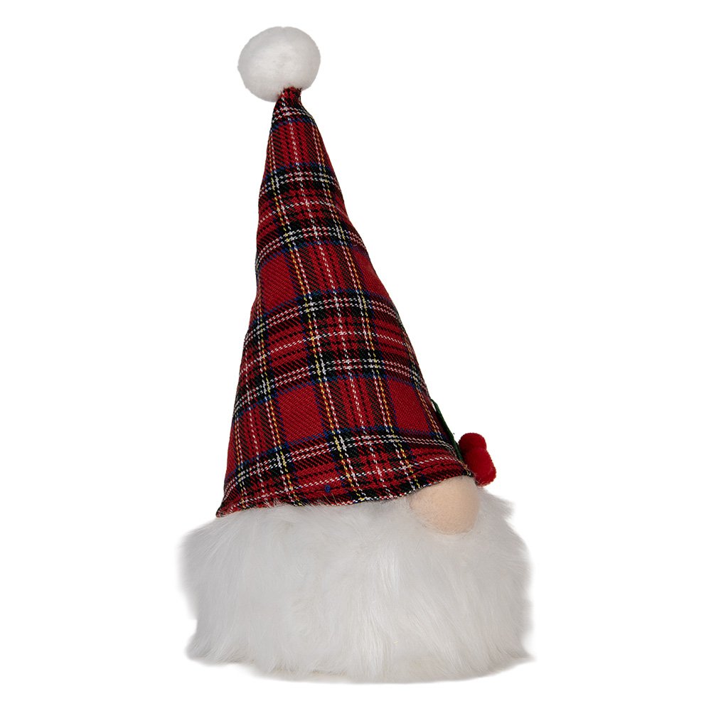 Christmas decoration with LED lighting Gnome 10x10x25 cm Red Synthetic