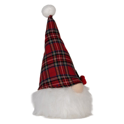 Christmas decoration with LED lighting Gnome 10x10x25 cm Red Synthetic