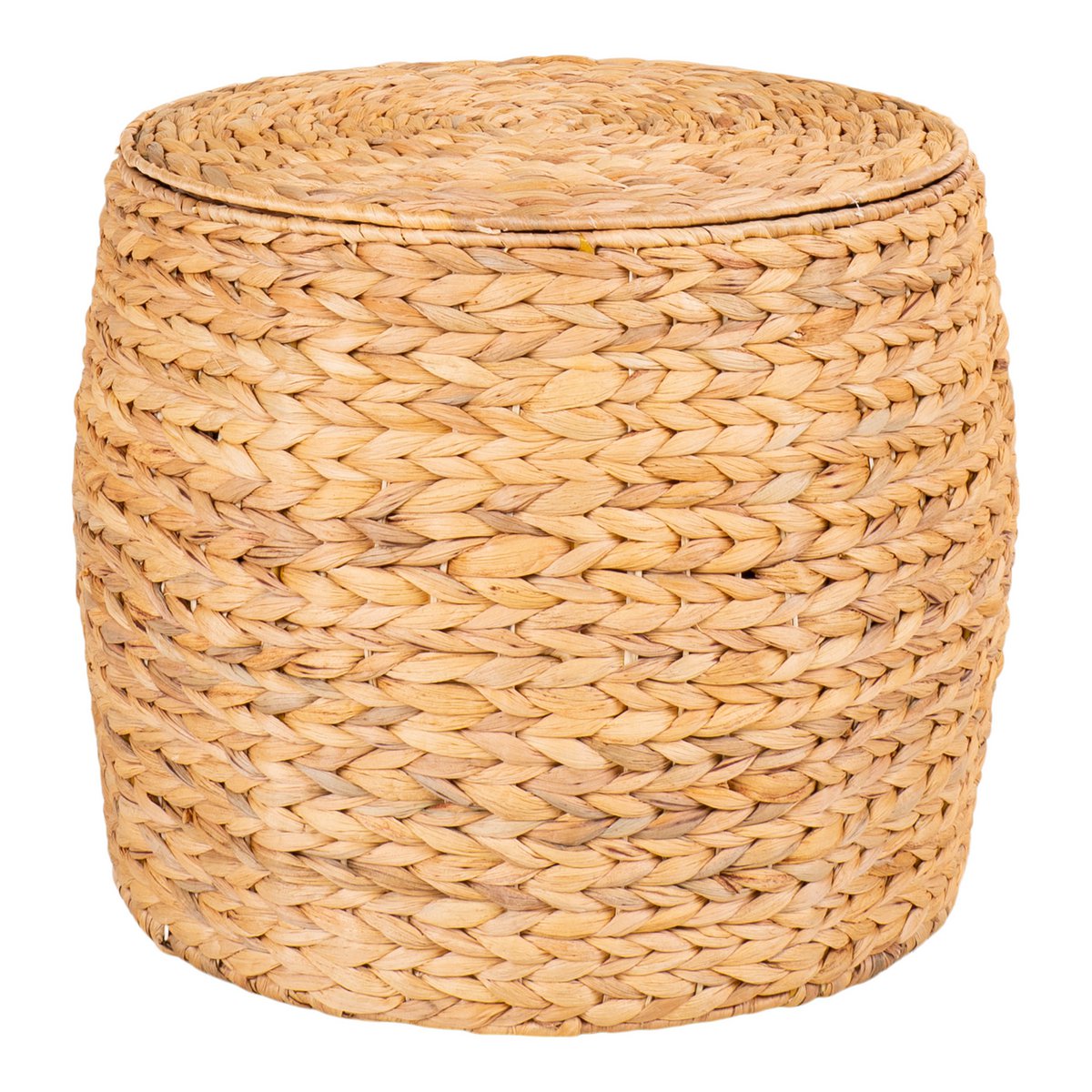 Delia Side Table Natural Water Hyacinth Round Diameter 43 Cm