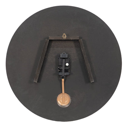 Wandklok 58 cm bruin MDF