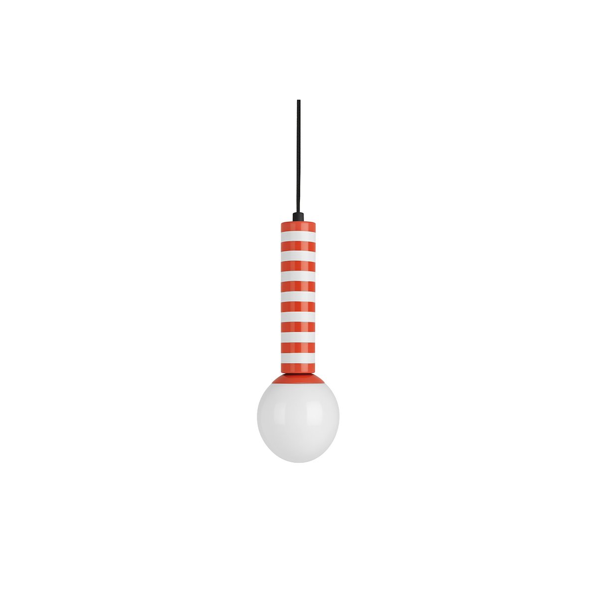 Hanglamp oranje ijzer Ø12x38 cm