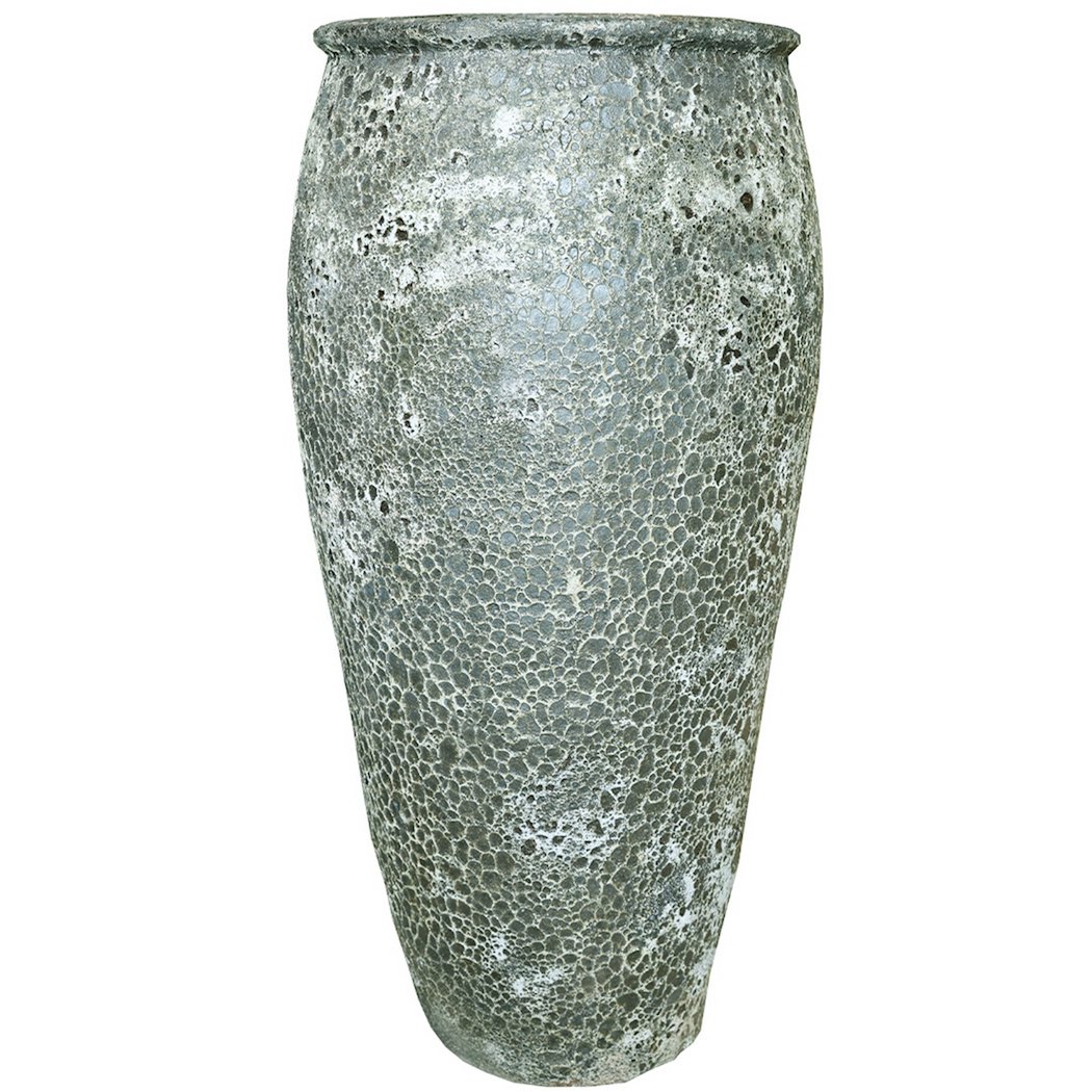 Plantenpot keramiek 58x58x120 cm groen