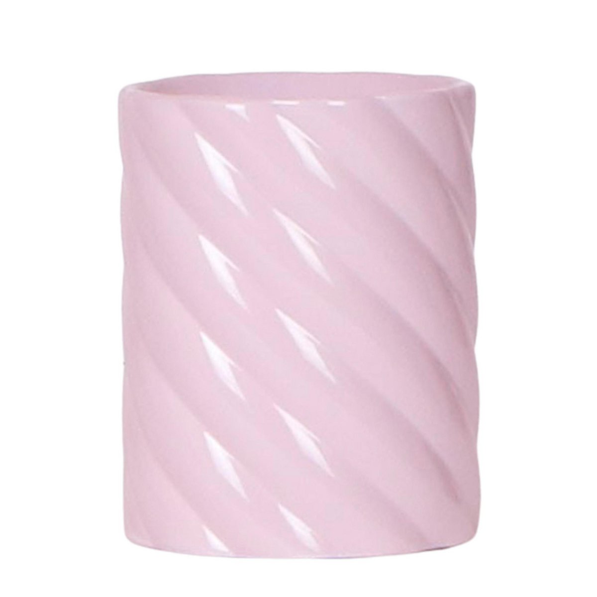 Decorative Pot Candy, round ceramic - Pink - Ø9 cm