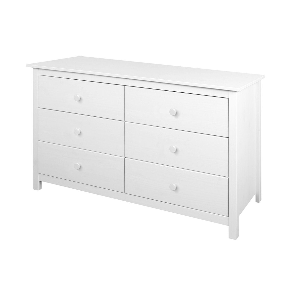 Dressoir massief dennenhout wit 130x45x80 cm