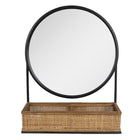 Mirror Brown Black, Iron and Glass 40x12x51 cm