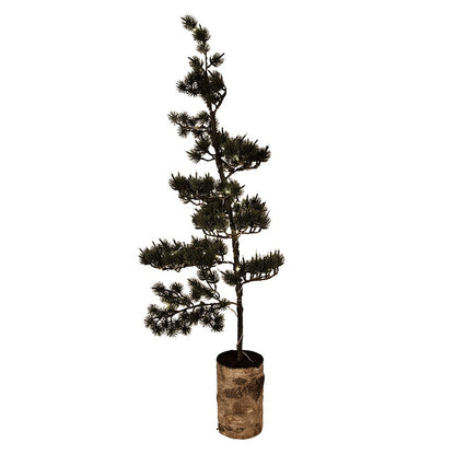 Mini kunstkerstboom 35x35x100 cm groen hout
