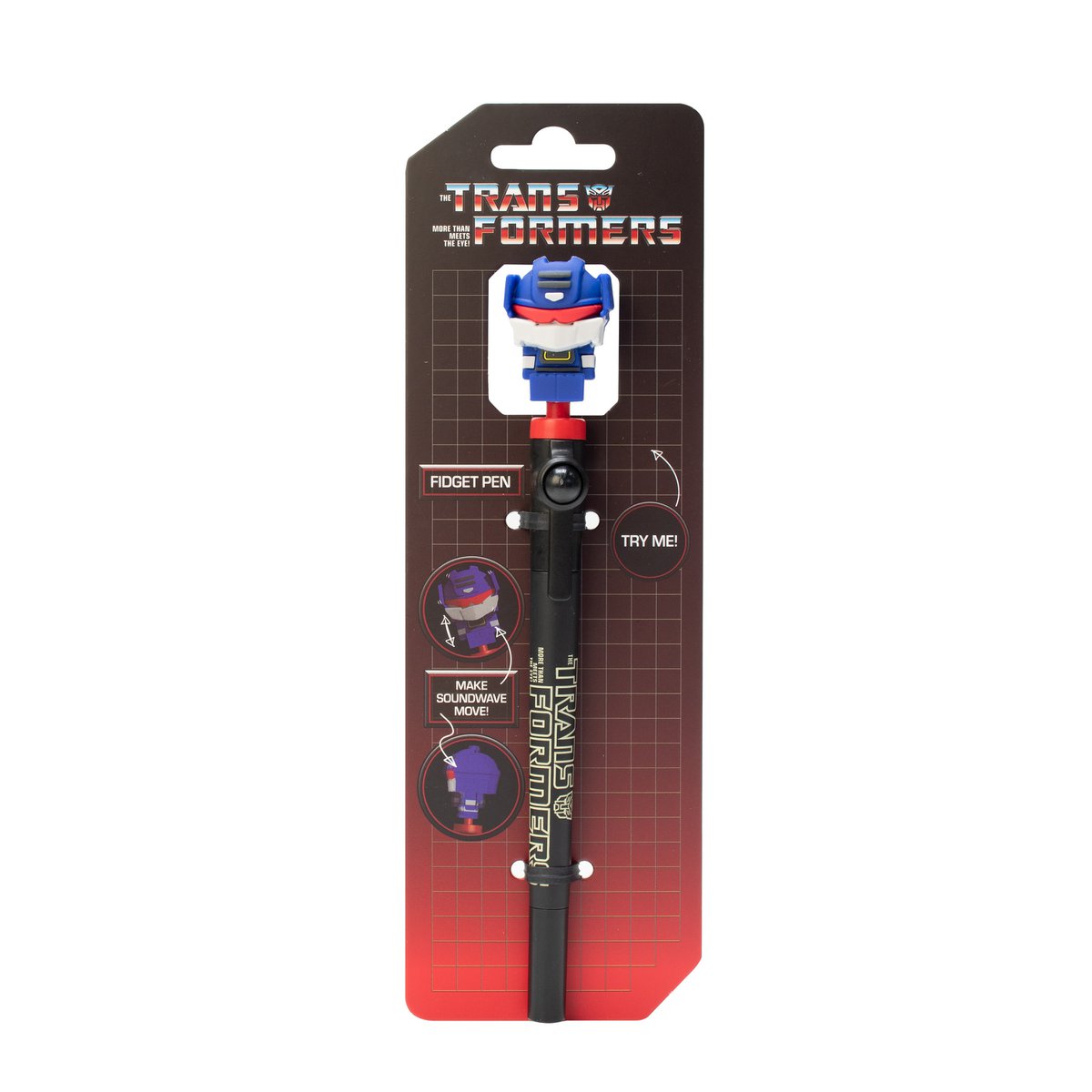 Transformers fidget balpen met figuur