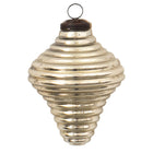 Christmas Bauble Ø 6 cm Silver Coloured Glass Christmas Decoration