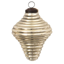 Kerstbal 6 cm glas zilverkleurig