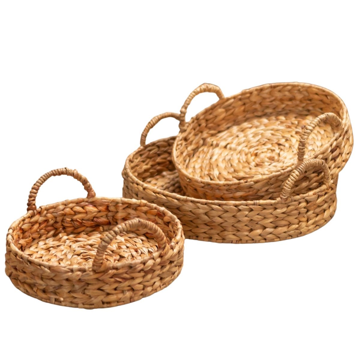Dienblad waterhyacint 35 cm beige