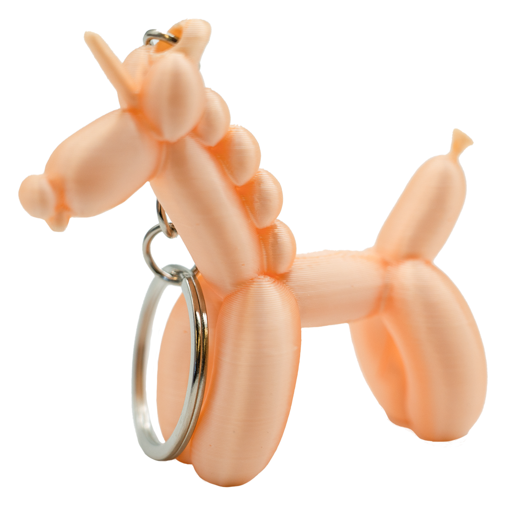 Unicorn Balloon Dog Keychain