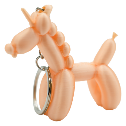 Unicorn Balloon Dog Keychain